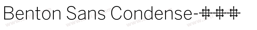 Benton Sans Condense字体转换